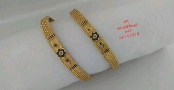 DIVA CHUNKY Gold Plated Brass Bracelet & Bangles - 2.6